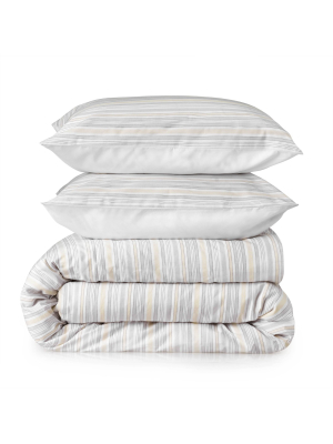 Martha Stewart Homestead Stripe Duvet Set