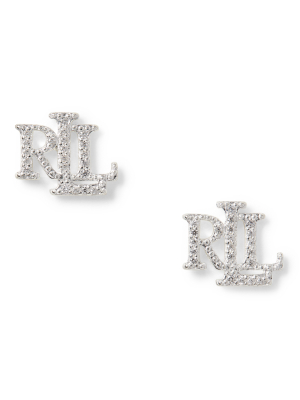 Sterling Silver Logo Earrings