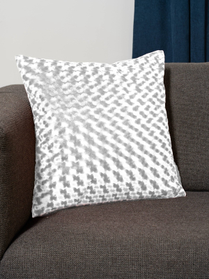 20"x20" Carmen Velvet Decorative Throw Pillow White - Surefit