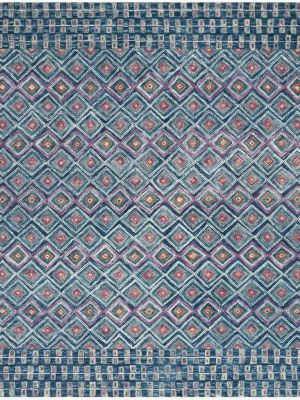 Loloi Rug Priti Prt-07, Denim/berry