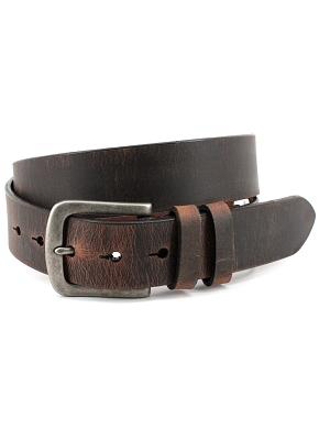 Distressed Waxed Harness Leather Belt