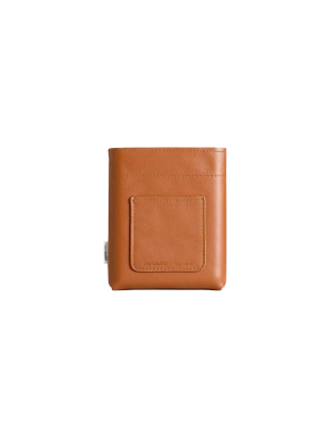 A6 Memobottle Tan Leather Sleeve