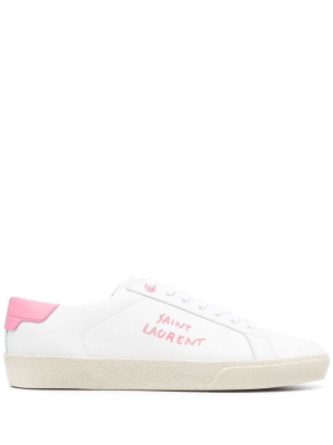 Saint Laurent Court Classic Sl/06 Embroidered Sneakers