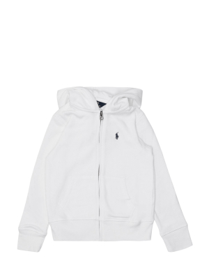 Ralph Lauren Kids Logo Zip-up Hooded Sweatshirt