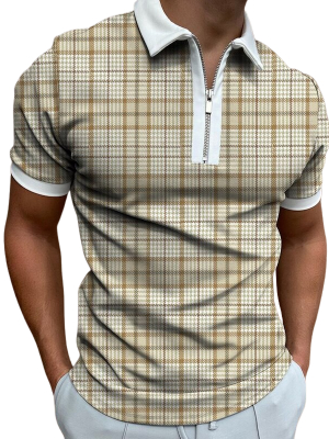 Pologize™ Casual Checkered Polo Shirt