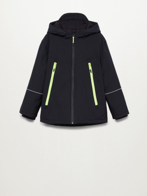 Hooded Zipped Anorak