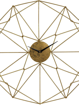 Klein Angular Wirework Wall Clock