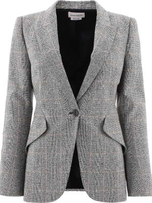 Alexander Mcqueen Prince Of Wales Checked Blazer