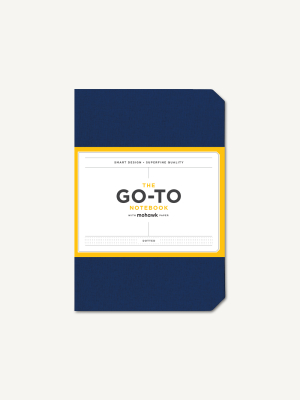 Go-to Notebook With Mohawk Paper, Midnight Blue Dotted