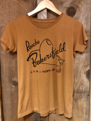 Rancho Bakersfield Womens Tee Cognac/blk