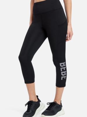 Bebe Sport Net Mesh Capri Legging