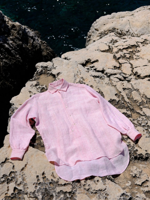 Terra Pink Linen Pablo Shirt