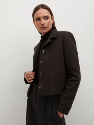 Structured Wool-blend Jacket