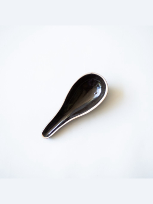 Petite Black Spoon Rest