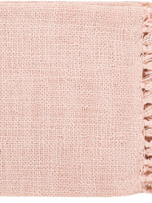 Tilda Throw Blankets In Pale Pink Color