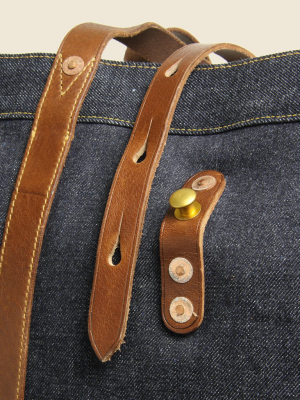 Howard Tote Bag - Denim/leather