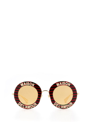 Gucci Eyewear Round Frame Sunglasses