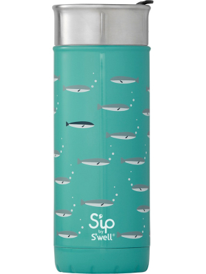 S'ip By S'well Vacuum Insulated Stainless Steel Travel Mug 16oz - School Of Fish