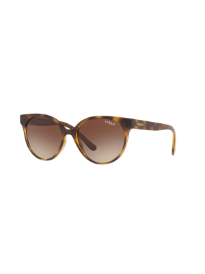 Vogue Vo5246s W65613 Female Round Lifestyle Sunglasses Tortoise