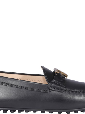 Tod's Logo Plaque Loafers