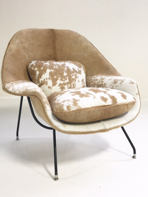 Bespoke Womb Chair In Brazilian Cowhide