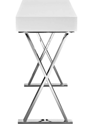 Section Console Table White