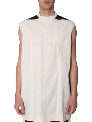 Rick Owens Drkshdw Contrast High-neck Shirt