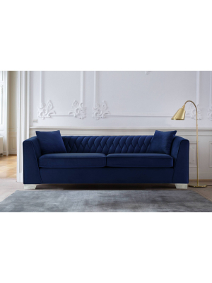 Cambridge Contemporary Sofa Steel/blue - Armen Living