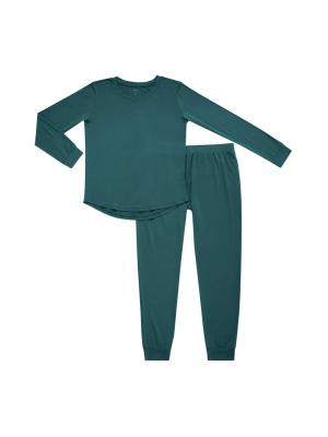 Women's Jogger Pajama Set In Emerald