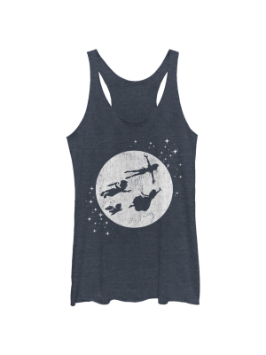 Women's Peter Pan Fly Silhouette Racerback Tank Top