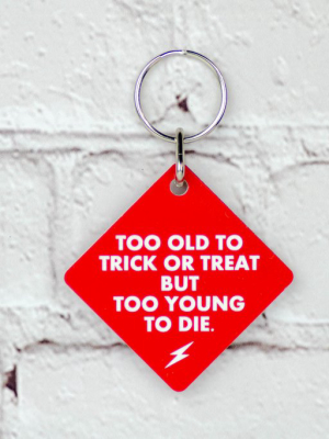Too Old To Trick Or Treat... Key Chain