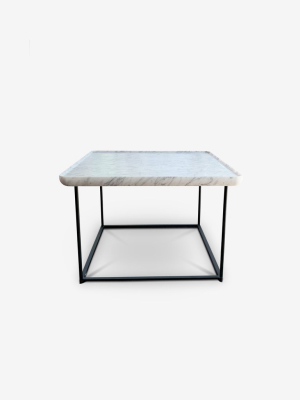 Luca Nichetto 381 Torei Square Table In Marble By Cassina