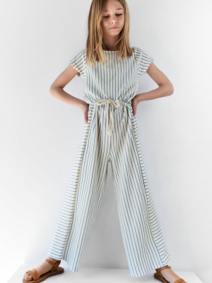 Striped Jumpsuit