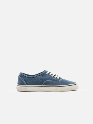 70s Low Top Skate - Faded Navy