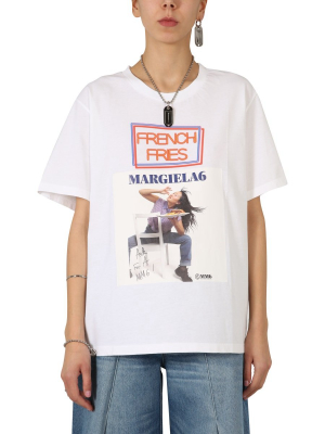 Mm6 Maison Margiela Graphic Print T-shirt