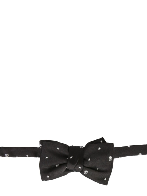 Alexander Mcqueen Skull Clip-on Bow Tie