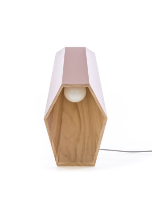 Woodspot Table Lamp In Pink