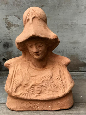 Jess With Hat Terracotta Sculpture