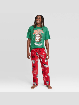 Men's Warner Bros. A Christmas Story Pajama Set - Black/red
