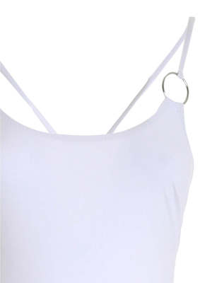 Max Mara Beachwear Round Neck One-piece Swimsuit