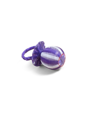 Pacifier Woven Baby Rattle