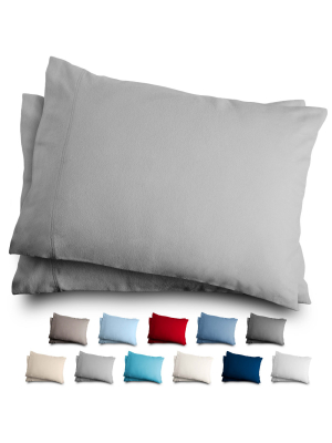 Bare Home Cotton Flannel Pillowcase Set