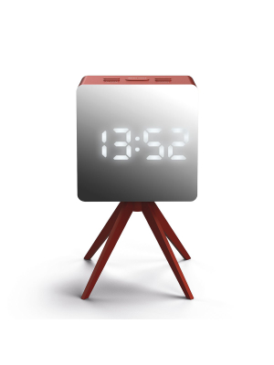 Droid Alarm Clock In Red And Silver