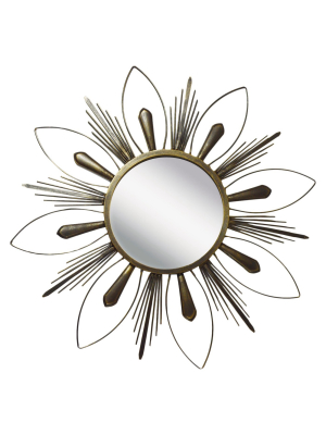 24.5" X 24.5" Like The Sun Ii Decorative Mirror - Ptm Images