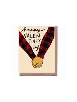 Buffalo Plaid Valentine Card