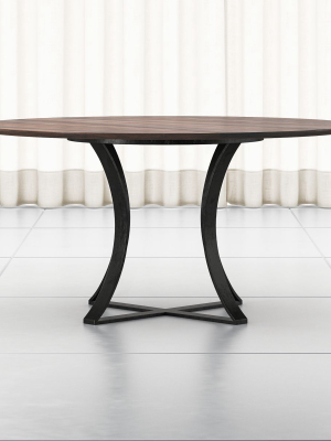 Damen 60" Brown Wood Top Dining Table