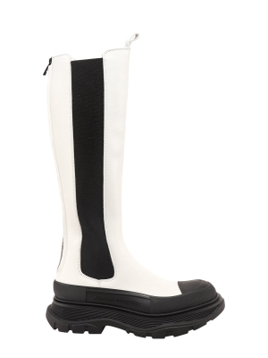 Alexander Mcqueen Tread Slick Knee High Boots