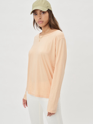 Supima Ls Tee / Bleached Apricot