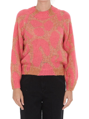 Stella Mccartney Leopard Intarsia Knit Jumper