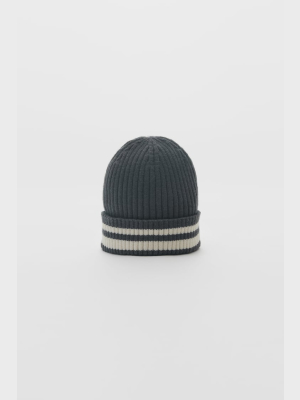 Striped Knit Hat